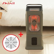 절전형 오방난로 가정용 사무실 초절전 전기 난로 히터 난방기, (신 일) SEH-S2800EH (그레이)