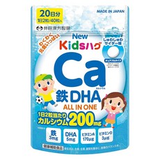 이토 한방 제약 NEW 키즈 포옹 칼슘 철 DHA 20일분(40알), 1개, 40정