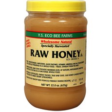 Y.S. Eco Bee Farms Raw Honey - 22 oz YS Eco Bee Farms 생꿀 22온스, 623g, 1개