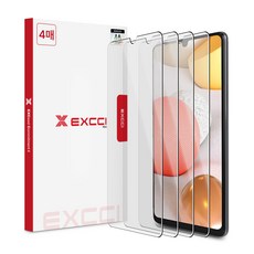 엑씨 글리터 액정보호필름 강화유리 4매, 1세트