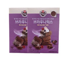 (상온)백설 브라우니믹스320gx2개, 320g, 2개