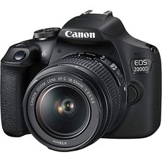 [미국] 501218 Canon EOS 2000D (Rebel T7) DSLR Camera with EF-S 18-55mm f/3.5-5.6 DC III Lens Accessory