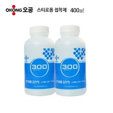 [이라인공구]_오공 300 스티로폼 접착제/스치로폼/우드락/접착제 본드 투명 400ml,