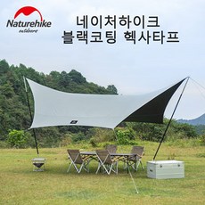 네이처하이크 (샤크)헥사고날 블랙코팅 타프(520x420cm) NH20TM087, 에메랄드그린