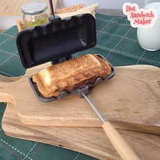 식빵한장 샌드위치쿠커 핫 캠핑 샌드위치메이커, 14cm*30cm*3.8cm