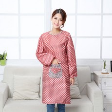 요리를끓이다 옷 설거지 주방용 앞치마 추가 방수 풀팩토리 두꺼운 엄마 스카프빔 둘레 허리, 디어 레드 방수 기름방지