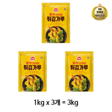 해표 튀김가루, 3kg, 12개