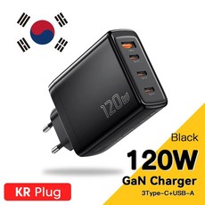 몽이몰 호환 Essager GaN USB C타입 충전기 노트북 100W PD 고속 충전 맥북 에어 M1 M2 프로 폰 삼성 65W 태블릿 휴대폰 120W, 04 Korea Black A 3C, 60m - 몬지코리아