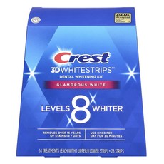 Crest 3D Whitestrips 덴탈 화이트닝 키트 글래머러스 화이트 스트립 28개, Crest 3D Whitestrips 덴탈 ..., 1개