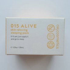 얼라이브 015 ALIVE 수분크림 진정크림 청소년 시어버터 피부 수면팩 30ml, 1개