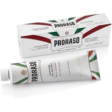 Proraso PRORASO 폴로라소 쉐이빙 크림 센시티브 면도 맨즈 셰이빙 폼 민감성피부 그린티 이탈리아제 150ml 150밀리리터 x1 150 x 1, 1개