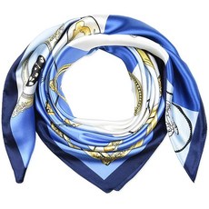 [미국 직구] Corciova 여성 머플러 / 스카프 / 숄 616 Cobalt Columbia Blue Geometry Key Package Photo Frame