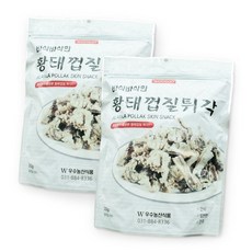 2개 바삭한 황태껍질튀각 황태껍질부각 200g, 200g+200g