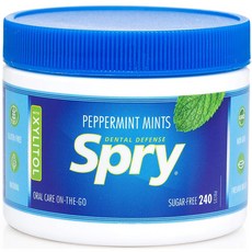 스프라이 자일리톨 덴탈 디펜스 무설탕 비건 글루텐 프리, 파워 페퍼민트(Power Peppermint), 144g