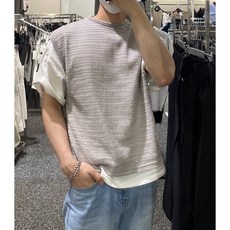 남자시스루조끼