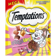 Temptations ShakeUps 갑각류 축하 랍스터 크랩 새우 맛 고양이 간식, 2.47-oz bag