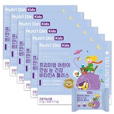 뉴트리딘 키즈 어린이 안심 눈 건강 비타민A 플러스, 30정, 6개