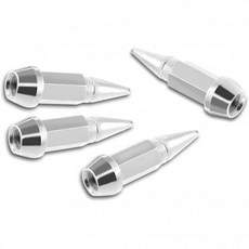 자동차 휠 타이어 밸브 캡 4팩 스파이크 알루미늄 스템 방진 액세서리 차량에 범용블루/45MM, Silver/45MM, 4개
