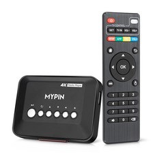 HDMI/AV 출력이 있는 4K@30hz HDMI TV 미디어 플레이어 14TB HDD/512G USB 드라이브/SD 카드/H.265 MP4용 디지털 MP4 MP3 AVI RMV - h.265미디어플레이어