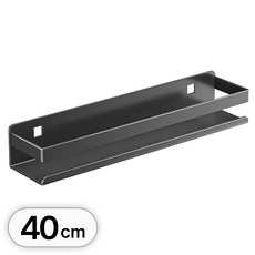 투데이리빙 무타공 모던 주방 선반 욕실 정리 화장실 벽선반 벽걸이 정리대, R99956G(그레이 40cm, 1개, 그레이