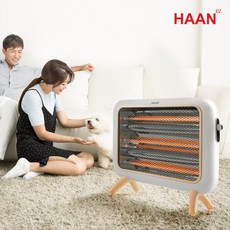 한경희 뉴트로 3단 쿼츠 석영관 전기히터 인테리어효과UP HAAN-RT100