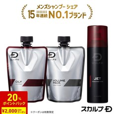 스칼프D 약용 스칼프 샴푸 & 약용 스칼프 볼륨팩 컨디셔너 & 약용 발모 토닉, 1개, 350ml