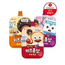 [직영] 롯데칠성 브레드이발소 키즈홍삼 100ml x 20팩 (3종), 브레드이발소:포도야채, 20개