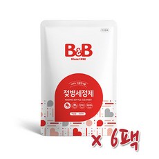 비앤비 젖병세정제 액상형 리필, 500ml, 6개