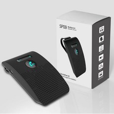 우드 새 무선 자동차 블루투스 V50 핸즈프리 카 키트 스피커 폰 선바이저 클립 폰 qiang블루투스 키트, 없음