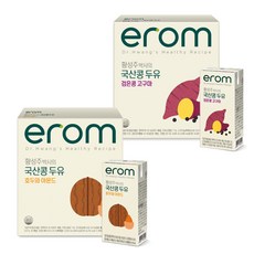 이롬 황성주 국산콩 두유 고구마/호두와 아몬드 16입 * 2박스, 32개입, 190ml