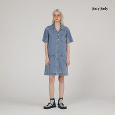 쥬시쥬디 J반오픈 스티치 데님 원피스 ON JYOP32AL