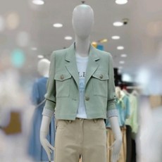 씨씨콜렉트 린넨 테일러드 크롭재킷(C222MSF042/민트)(3012802) 백화점