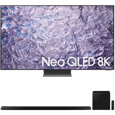 SAMSUNG QN85QN800C 85인치 네오 QLED 8K 스마트 TV 2023년형 번들 HW-S800B 3.2.1ch 사운드바 블랙 무선 돌비 애트모스 포함 DTSX