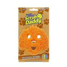 Scrub Daddy 스폰지 - 스페셜 도그 에디션 긁힘 방지 스폰지 주방 및 욕실용 식기 유연한 질감 따뜻한 물에서 부드러움 추위에 단단함 냄새 방지 1개입, Dog, 1개