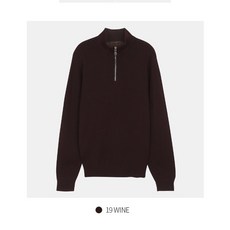 란찌 베이직 반짚업 스웨터