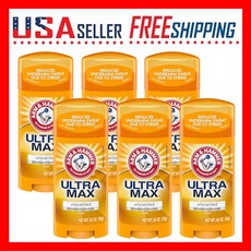 암앤해머 ARM & HAMMER Ultra MAX 무향 탈취제 솔리드 스틱 2.6oz x 6팩 208921, 73g, 6개
