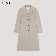 [리스트(LIST)] 캐시미어 싱글 핸드메이드 코트_TWHCTN80020_MG