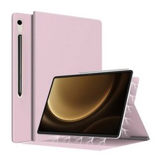 갤럭시탭S9 FE S9 FE 플러스 울트라 S8 S7 S6 Lite S펜수납 폴리오 케이스 마그네틱 커버 케이스나라 S9 FE+, 핑크