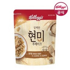 켈로그 담백한 현미 푸레이크 시리얼, 550g, 4개