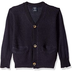 U.S. Polo Assn. Boys' Birdseye Knit Cardigan Sweater-B07F2HFQWD