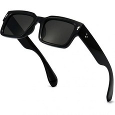 [관부가세포함] Square Frame Sunglasses for Women Men Trendy Chunky