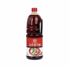 해표요리백미고추맛기름 1.8L, 4개