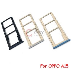 SIM 카드 트레이 슬롯 거치대 어댑터 소켓 수리 부품OPPO A15 A15S, A15 silver, A15 silver, 1개