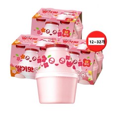 빙그레 단지우유 12입(바나나맛/메로나맛/딸기맛), 15개, 240ml