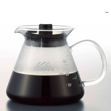  칼리타 글라스 손잡이 커피 드립 서버 300G 1 2인용 300ml 1개  상품 이미지
