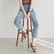 수비진 SP7104 데미지 배기팬츠 찢청 데미지배기팬츠 디스트로이드진 찢어진청바지