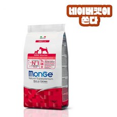 몬지 내추럴 슈퍼프리미엄 미니 스타터 치킨 1.5kg / 생후 3주 이후 ~ 2개월 미만의 어린 반려견 / monge korea, 미니 스타터 1.5kg (2025.03.23), 1개 - 몬지코리아