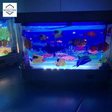  수조 냥플릭스 캣플릭스 자동장난감 고양이어항 고양이, 1.아쿠아리움 a타입, 돌고래 있음 