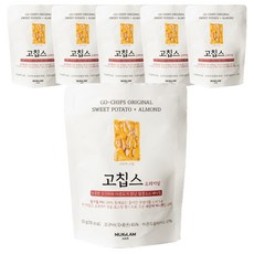 고칩스 바삭칩 바삭하고 달콤한 구운 고구마칩, 6개, 50g