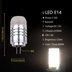 LED 자동차 조명 컨테이너 디스플레이 조명 COB G4 12V 3W 3000 k / 4000 k / 6000 k 쇼핑몰 디스플레이 조명에 적합, G4 3W 12V 4000K_1 Pcs, 1개